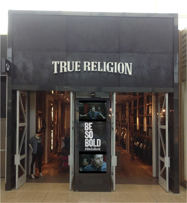 true religion stores closing